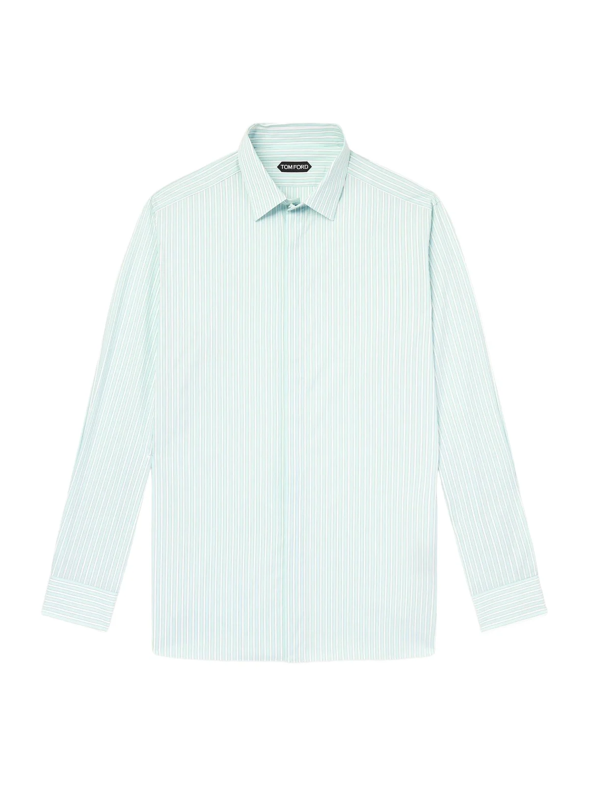 Striped Cotton-Poplin Shirt - Men Striped Cotton-Poplin Shirt - Men