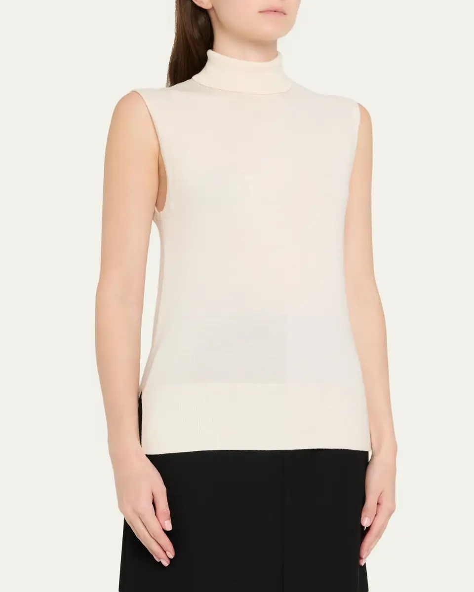 Toteme Sleeveless Turtleneck Sweater | Thumbnail 4 Toteme Sleeveless Turtleneck Sweater | Thumbnail 4
