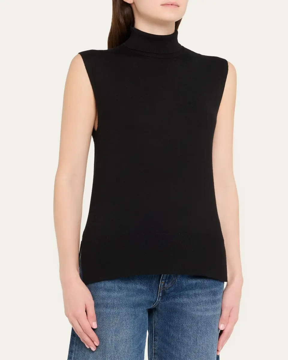 Toteme Sleeveless Turtleneck Sweater | Thumbnail 9 Toteme Sleeveless Turtleneck Sweater | Thumbnail 9