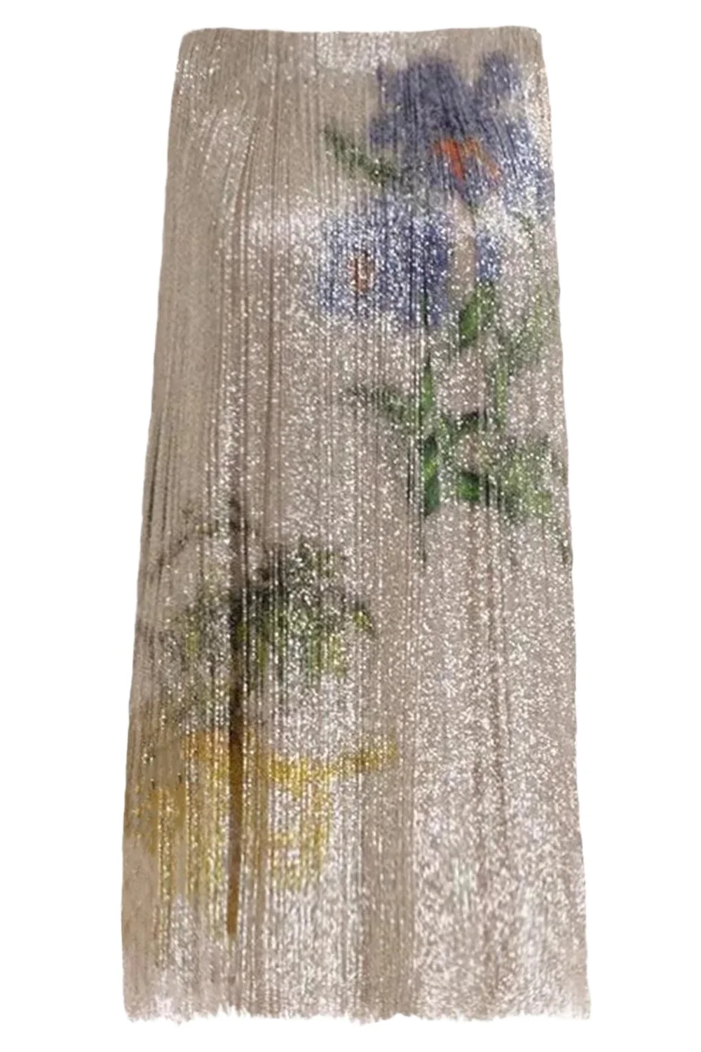 Oscar de la Renta Sleeveless Multi Color Fringe Cocktail Dress