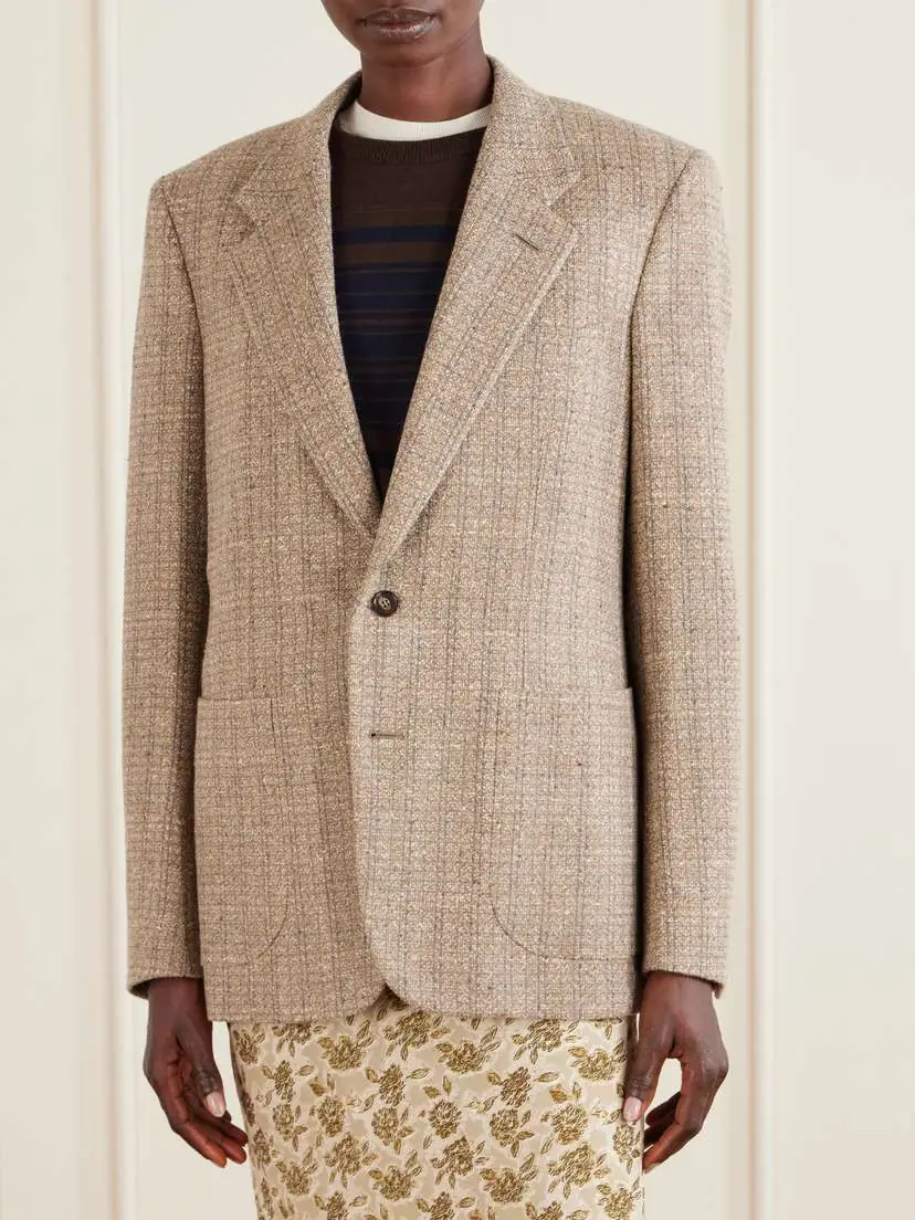 Loro Piana Hedland Checked Tweed Blazer | Thumbnail 3