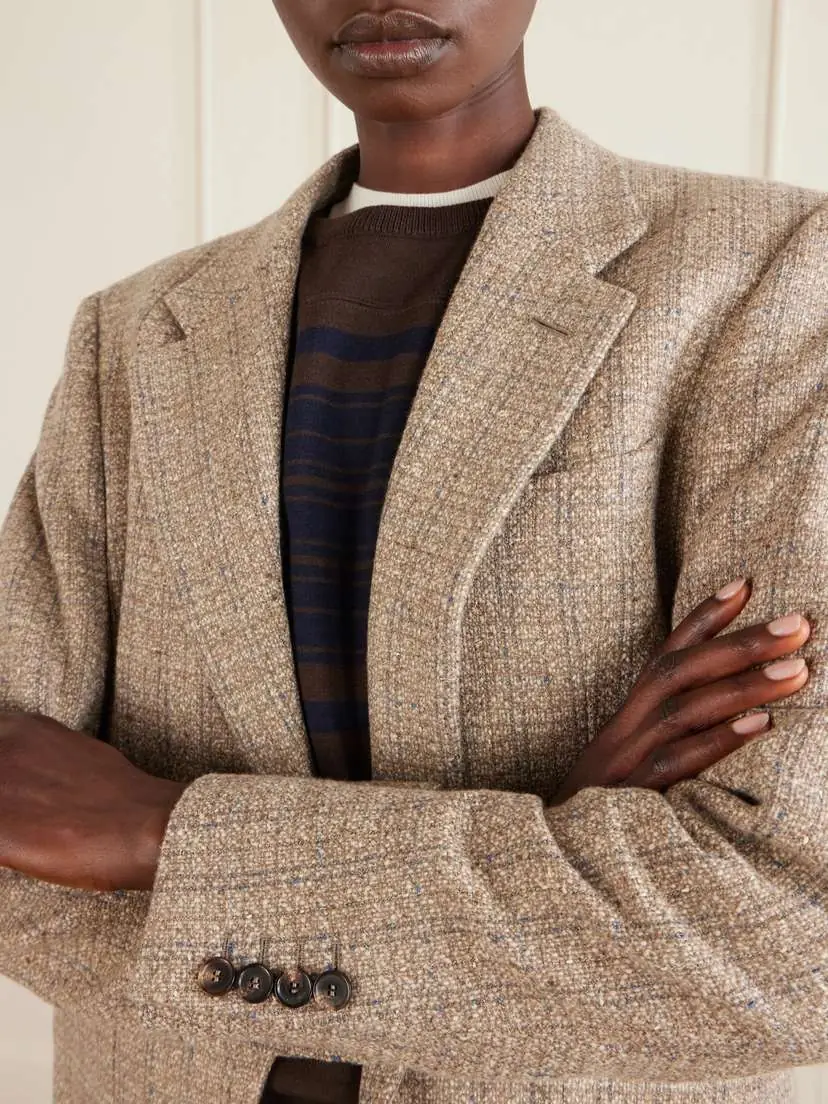 Loro Piana Hedland Checked Tweed Blazer | Thumbnail 5