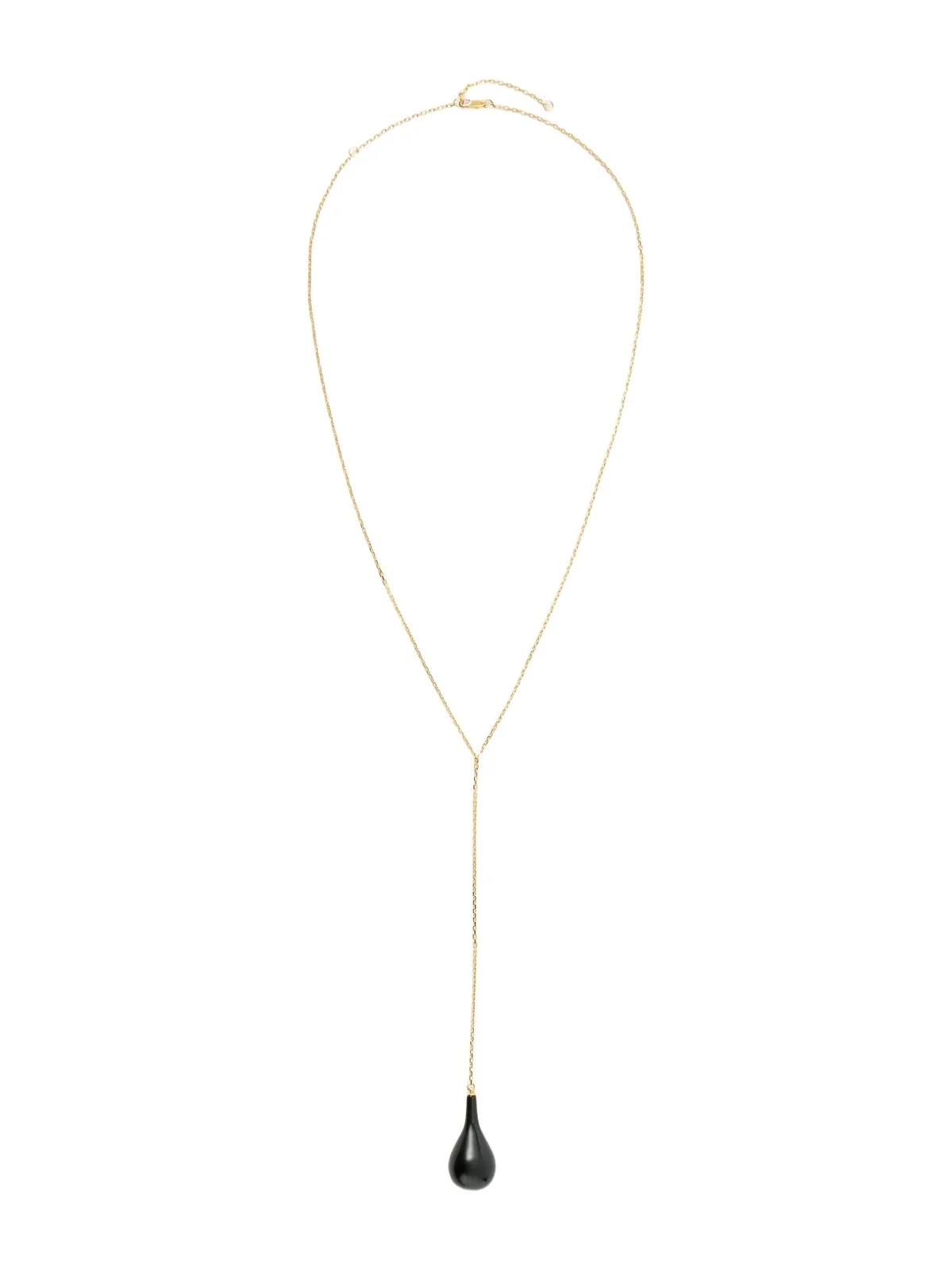 Gold-plated, Onyx And Swarovski Crystal Necklace