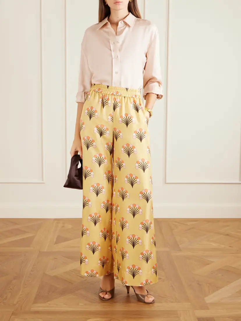 La DoubleJ Palazzo Printed Silk-twill Wide-leg Pants | Thumbnail 2 La DoubleJ Palazzo Printed Silk-twill Wide-leg Pants | Thumbnail 2