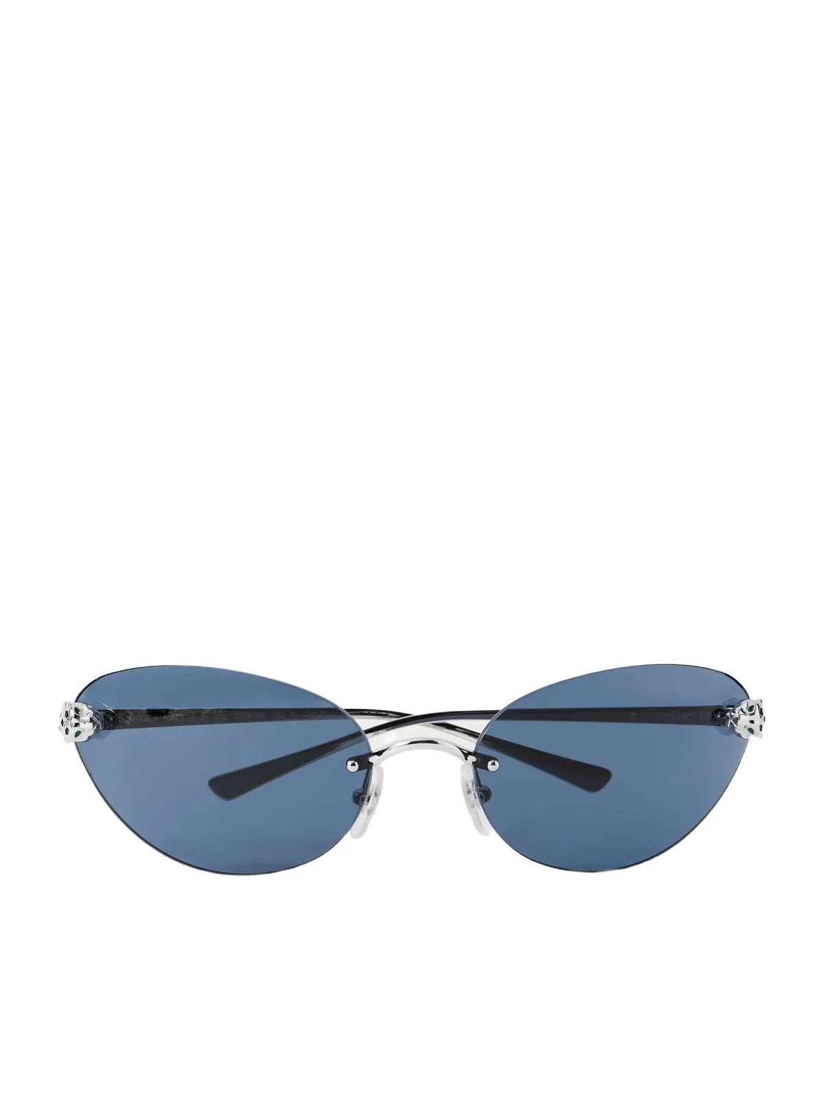 Panthère De Cartier Rimless Cat-eye Silver-tone Sunglasses Panthère De Cartier Rimless Cat-eye Silver-tone Sunglasses