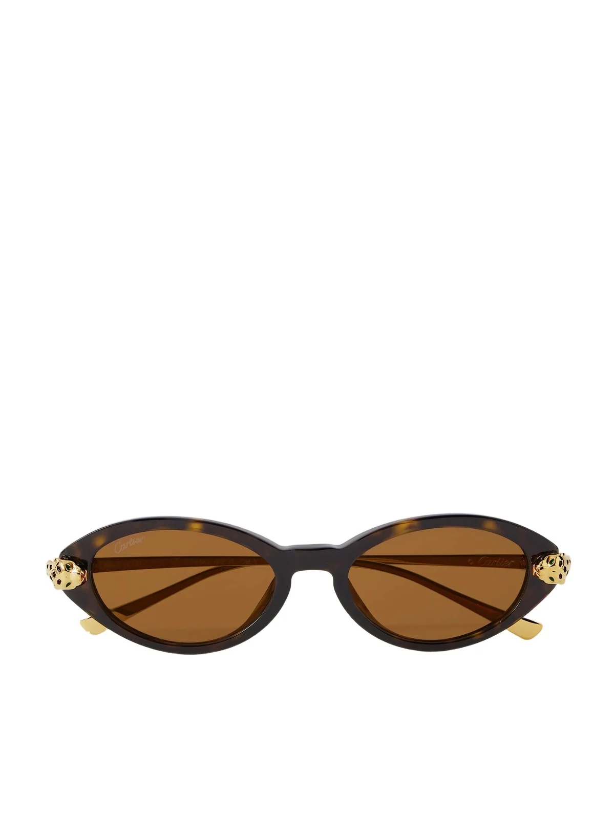 Panthère De Cartier Oval-frame Tortoiseshell Acetate And Gold-tone Sunglasses Panthère De Cartier Oval-frame Tortoiseshell Acetate And Gold-tone Sunglasses
