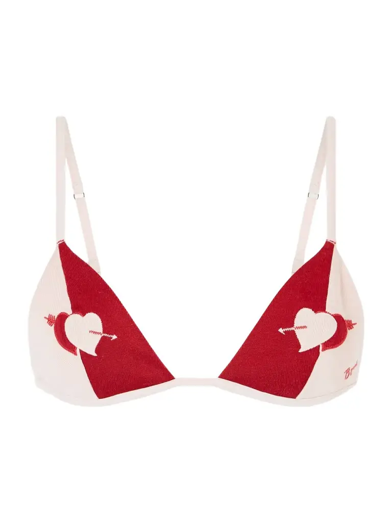 BODE Wonderland Two-tone Jacquard-knit Soft-cup Triangle Bra | Image 1 BODE Wonderland Two-tone Jacquard-knit Soft-cup Triangle Bra | Image 1
