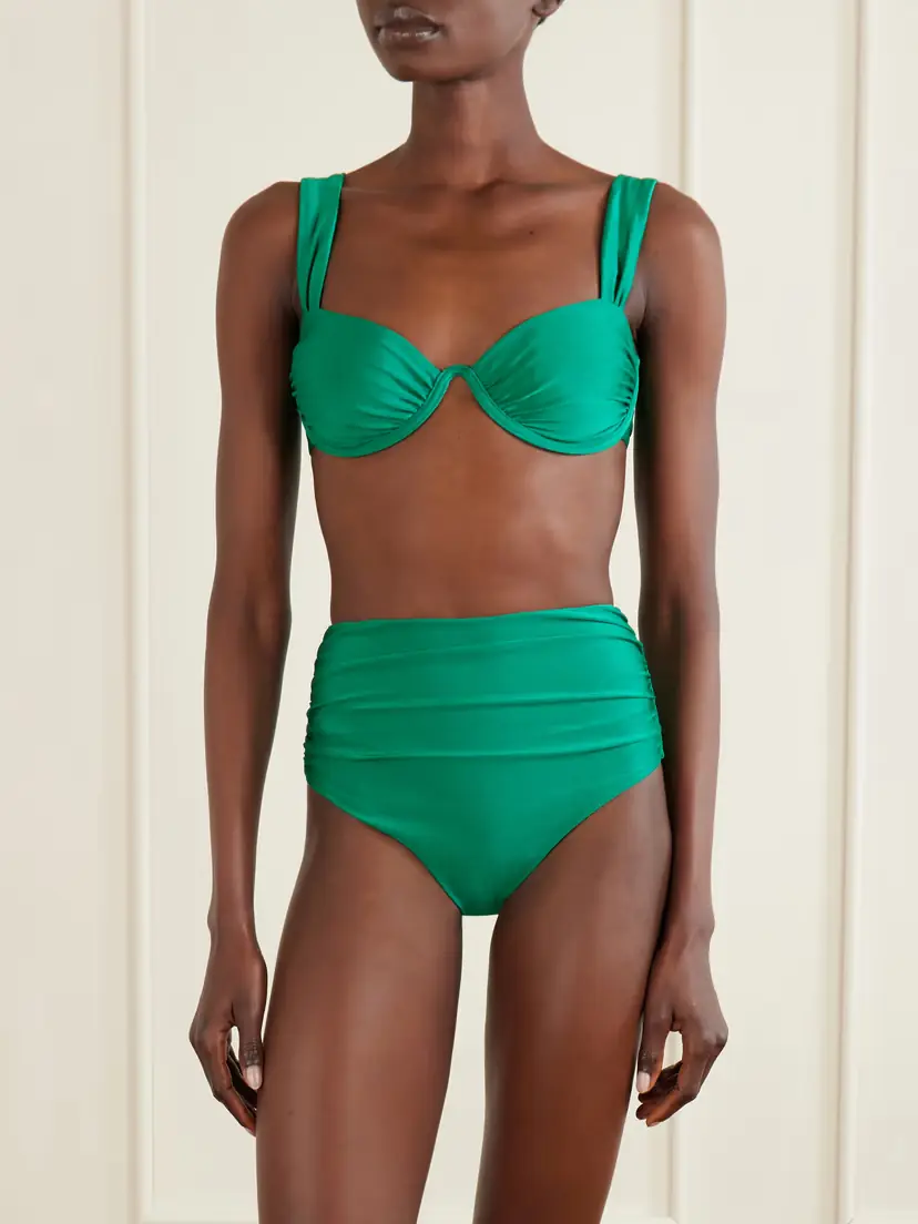 Simkhai Teya Ruched Bikini Briefs | Thumbnail 2 Simkhai Teya Ruched Bikini Briefs | Thumbnail 2