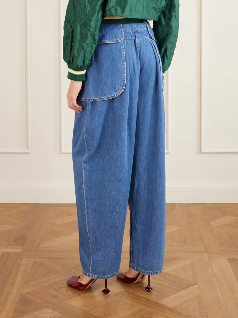 Loewe Belted Pleated Wide-leg Jeans | Thumbnail 3 Loewe Belted Pleated Wide-leg Jeans | Thumbnail 3