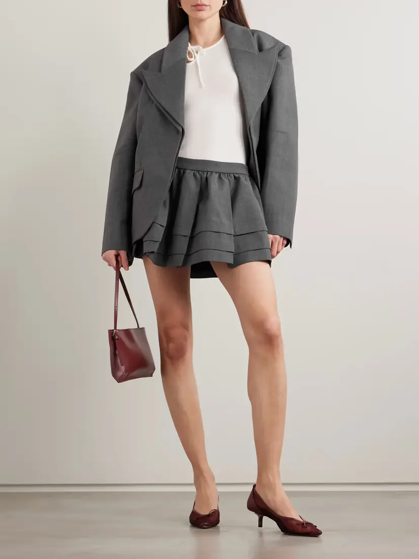 SHUSHU/TONG Layered Flannel Blazer | Thumbnail 2 SHUSHU/TONG Layered Flannel Blazer | Thumbnail 2