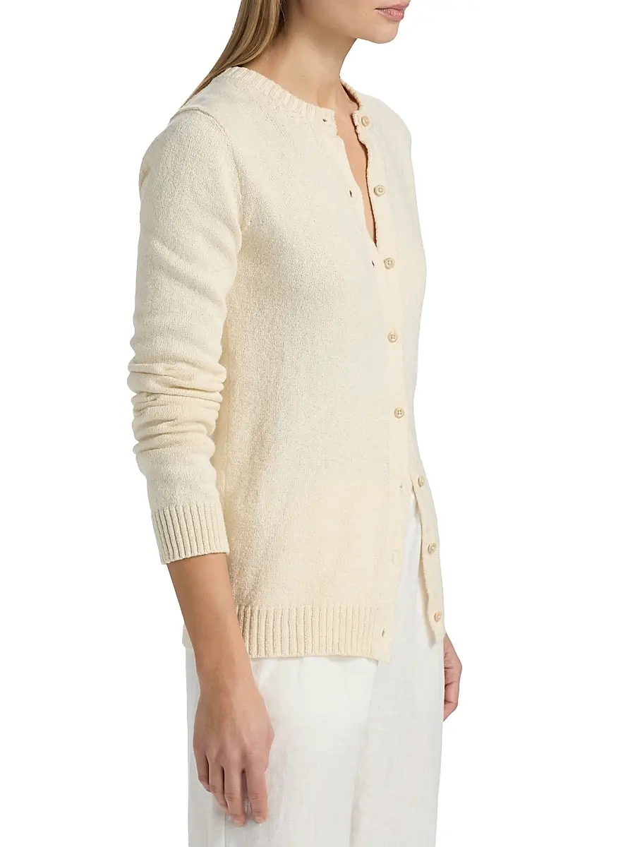 The Elder Statesman Women's Nora Lite Ruth Cotton Cardigan | Thumbnail 4 The Elder Statesman Women's Nora Lite Ruth Cotton Cardigan | Thumbnail 4