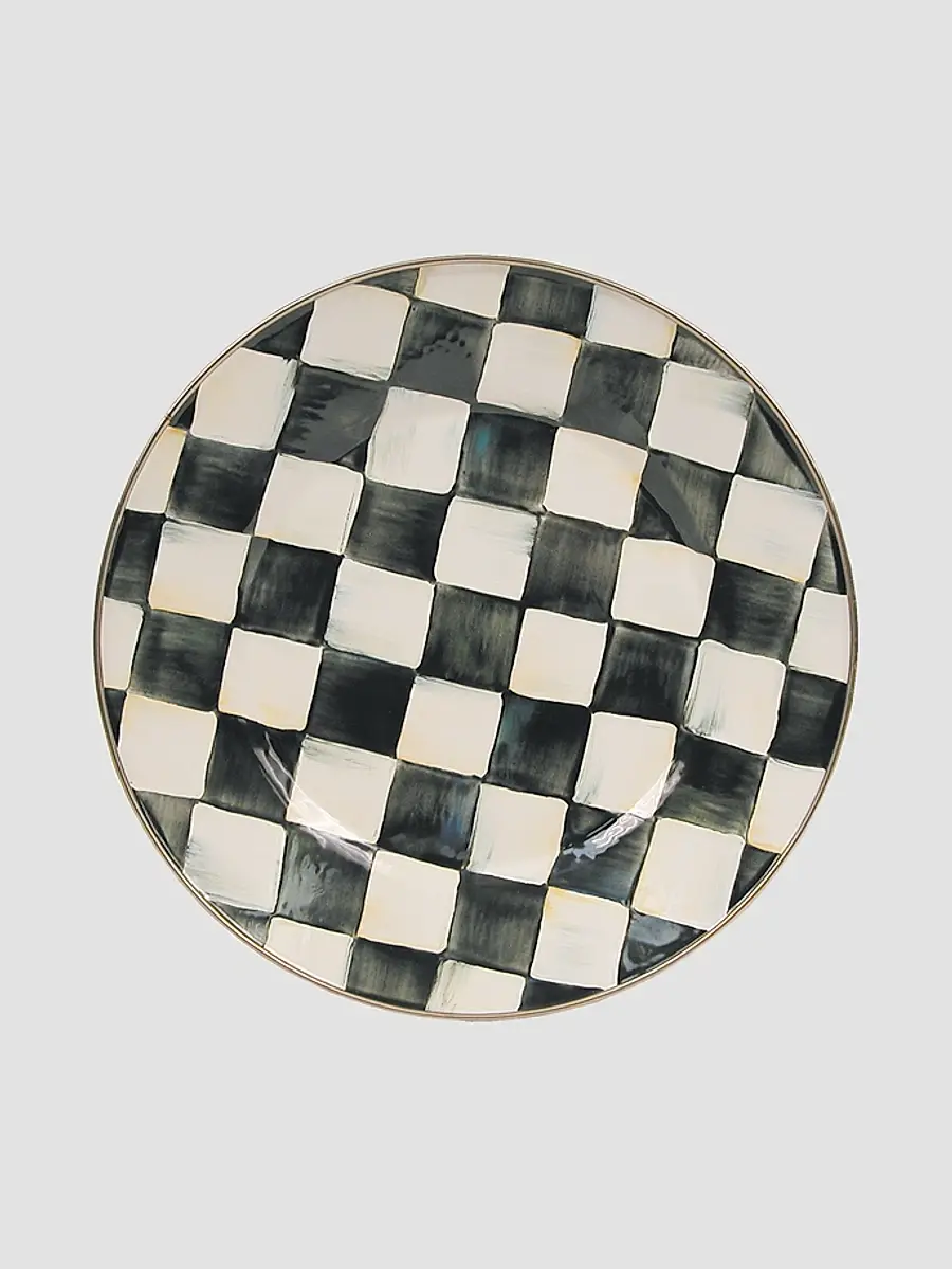 MacKenzie-Childs Courtly Check Enamelware Plate | Thumbnail 2 MacKenzie-Childs Courtly Check Enamelware Plate | Thumbnail 2
