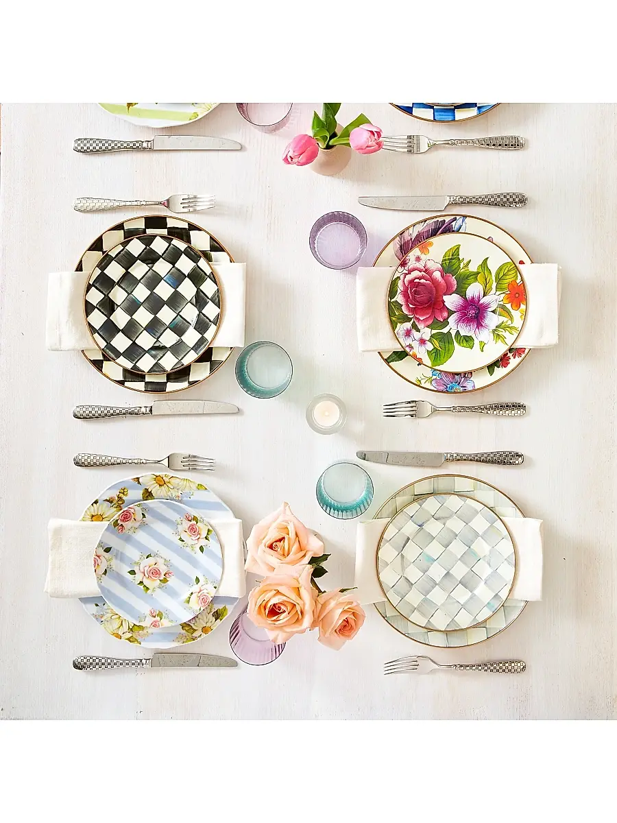 MacKenzie-Childs Courtly Check Enamelware Plate | Thumbnail 5 MacKenzie-Childs Courtly Check Enamelware Plate | Thumbnail 5