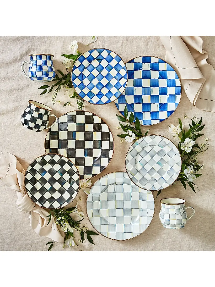 MacKenzie-Childs Courtly Check Enamelware Plate | Thumbnail 6 MacKenzie-Childs Courtly Check Enamelware Plate | Thumbnail 6