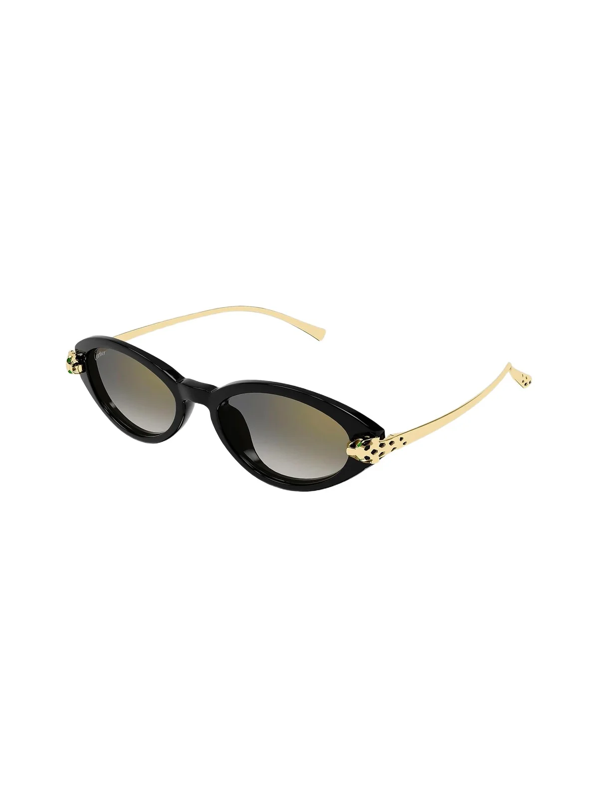 Cartier Women's Panthère Classic 52MM 24K-Gold-Plated Oval Sunglasses