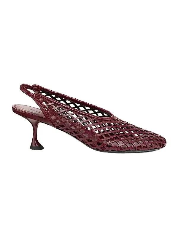 Women's Tee 60MM Perforated Leather Slingback Pumps