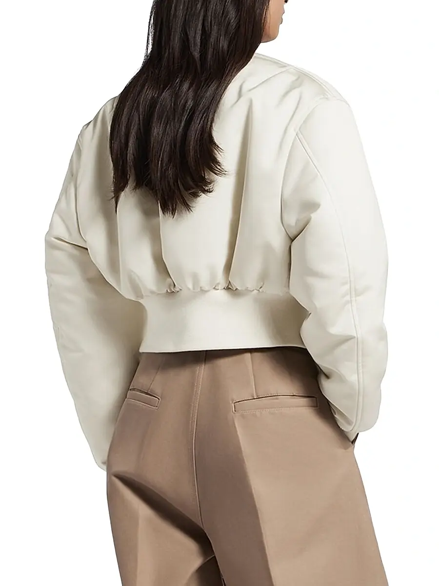 Balenciaga Women's Cropped Bomber Jacket | Thumbnail 4 Balenciaga Women's Cropped Bomber Jacket | Thumbnail 4