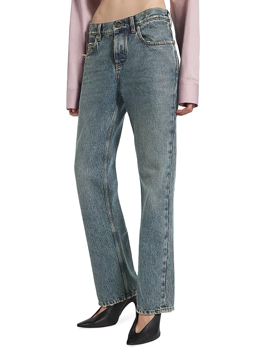 Balenciaga Women's Regular Fit Jeans | Thumbnail 2 Balenciaga Women's Regular Fit Jeans | Thumbnail 2