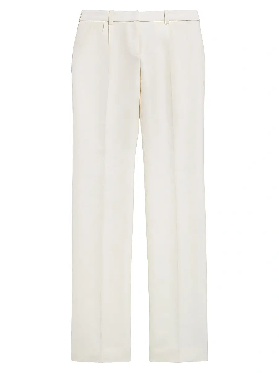 Balenciaga Women's Slim Tailored Pants - Ivory - Size 4 | Image 1 Balenciaga Women's Slim Tailored Pants - Ivory - Size 4 | Image 1
