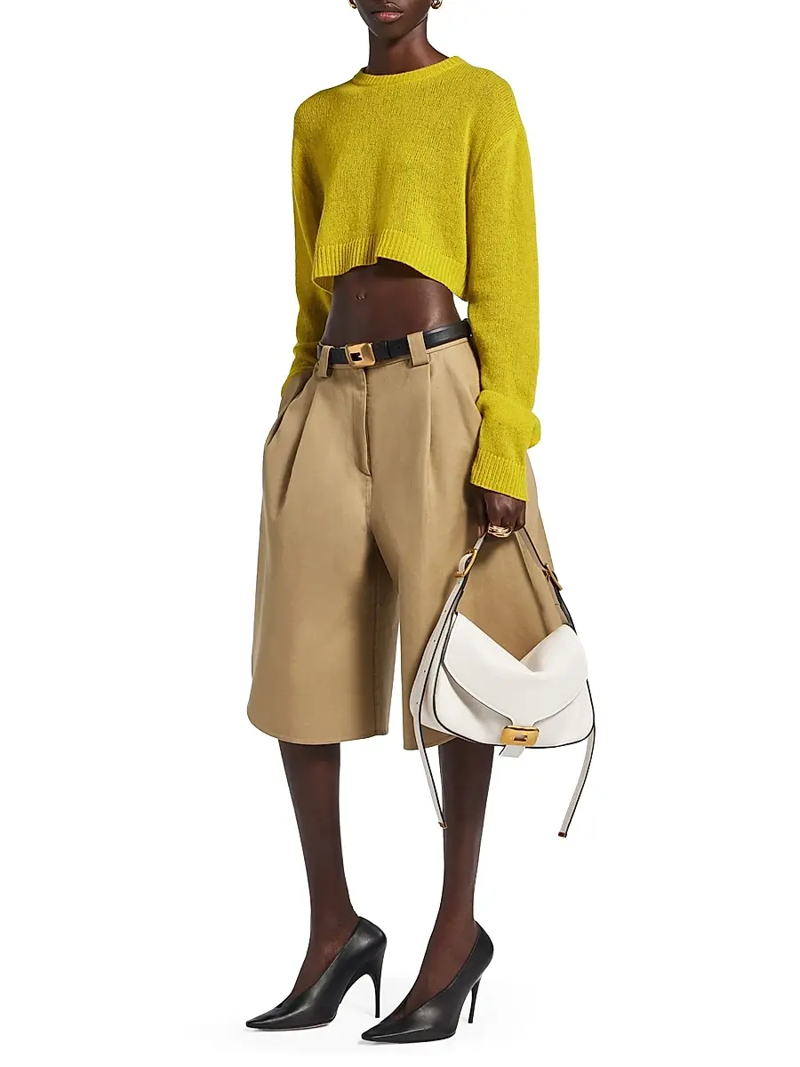 Balenciaga Women's Cropped Crewneck Sweater | Thumbnail 6 Balenciaga Women's Cropped Crewneck Sweater | Thumbnail 6