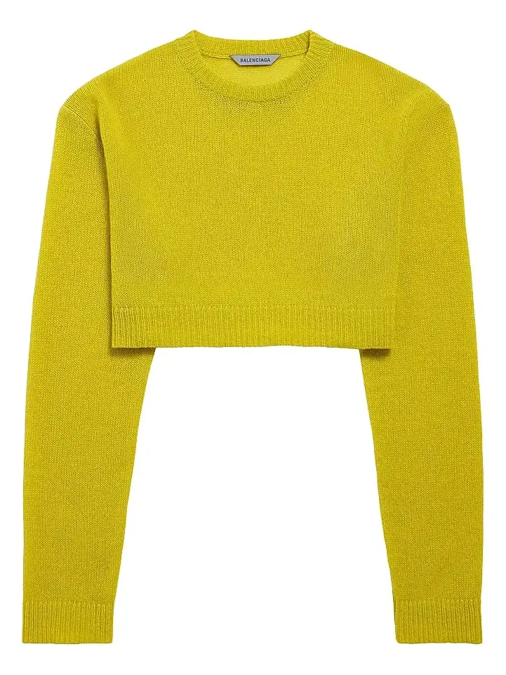 Women's Cropped Crewneck Sweater