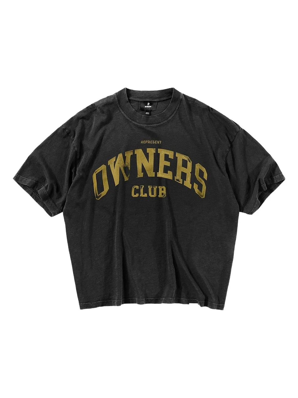 Men's Owners Cotton Crewneck Crop T-Shirt