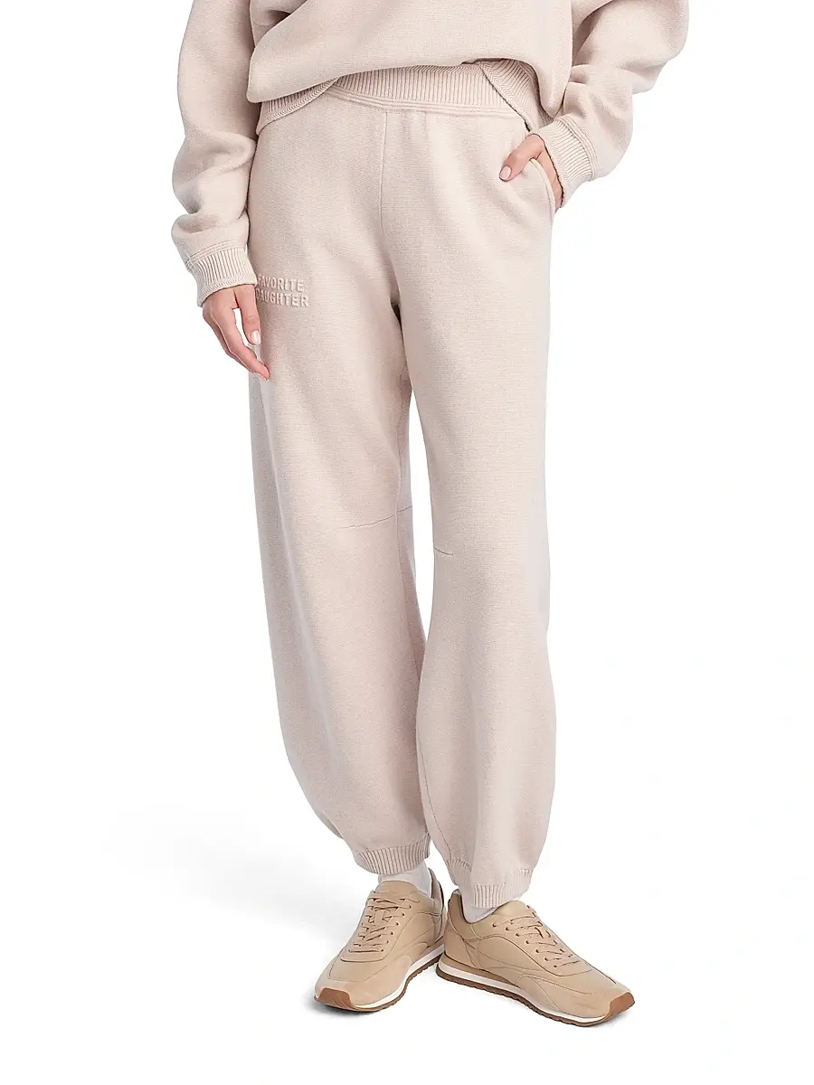 Favorite Daughter Women's The Fatigue Sisters Cotton-Cashmere Barrel Joggers | Thumbnail 2 Favorite Daughter Women's The Fatigue Sisters Cotton-Cashmere Barrel Joggers | Thumbnail 2