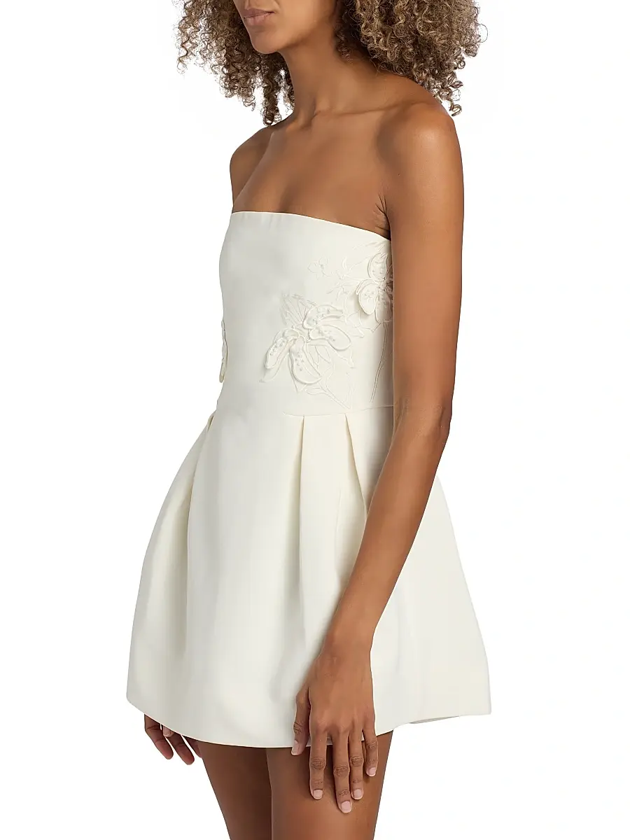 Ramy Brook Women's Lily Appliquéd Strapless Minidress | Thumbnail 4 Ramy Brook Women's Lily Appliquéd Strapless Minidress | Thumbnail 4