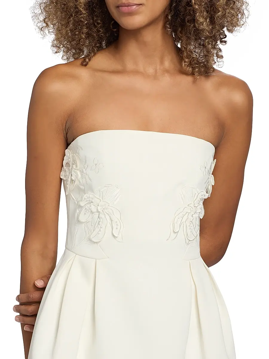 Ramy Brook Women's Lily Appliquéd Strapless Minidress | Thumbnail 6 Ramy Brook Women's Lily Appliquéd Strapless Minidress | Thumbnail 6