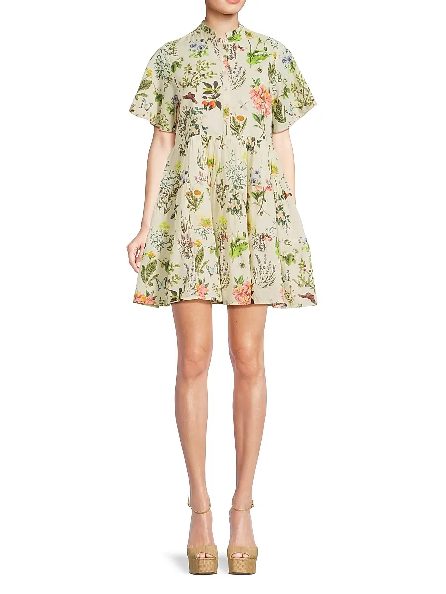 Ro's Garden Women's Vibeka Floral Minidress - Botanic Multi | Thumbnail 2 Ro's Garden Women's Vibeka Floral Minidress - Botanic Multi | Thumbnail 2