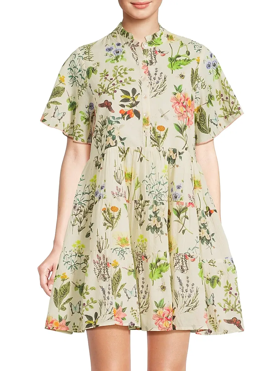 Ro's Garden Women's Vibeka Floral Minidress - Botanic Multi | Thumbnail 3 Ro's Garden Women's Vibeka Floral Minidress - Botanic Multi | Thumbnail 3
