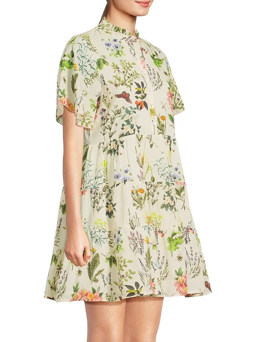 Ro's Garden Women's Vibeka Floral Minidress - Botanic Multi | Thumbnail 4 Ro's Garden Women's Vibeka Floral Minidress - Botanic Multi | Thumbnail 4