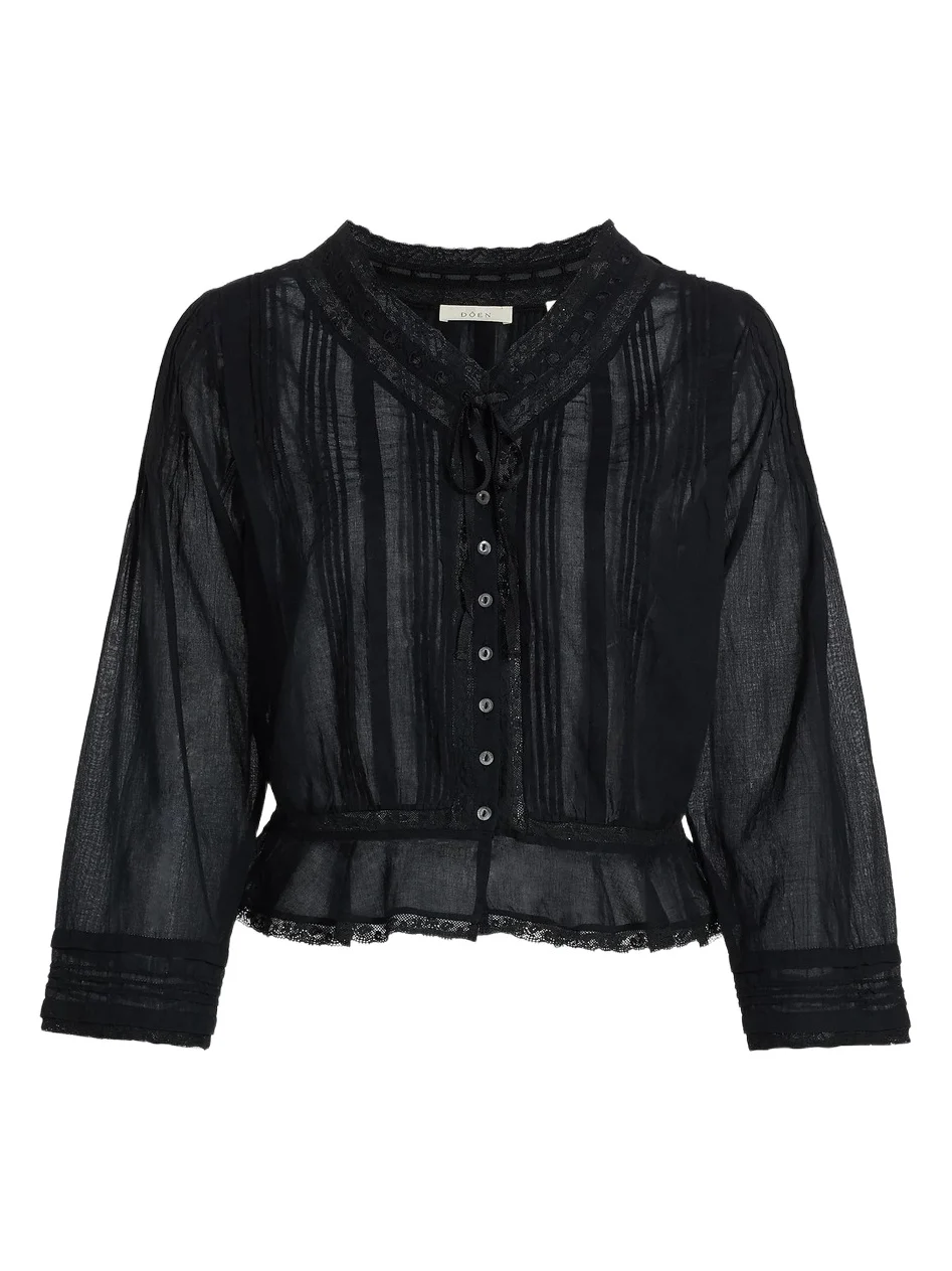 Women's Hillock Lace-Trim Cotton Top Women's Hillock Lace-Trim Cotton Top