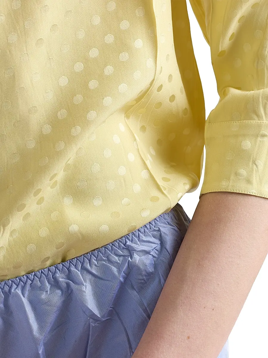 Prada Women's Polka-Dot Satin Shirt | Thumbnail 4 Prada Women's Polka-Dot Satin Shirt | Thumbnail 4