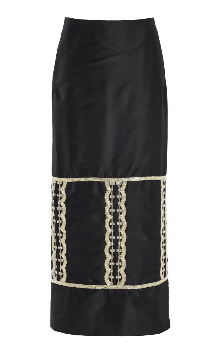 Reed Silk Maxi Skirt Reed Silk Maxi Skirt