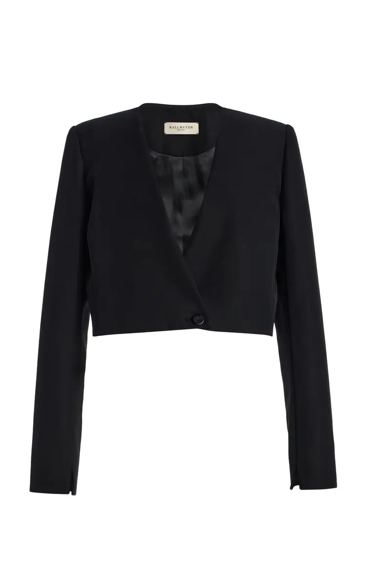 Kallmeyer Astrid Wool-Blend Cropped Blazer