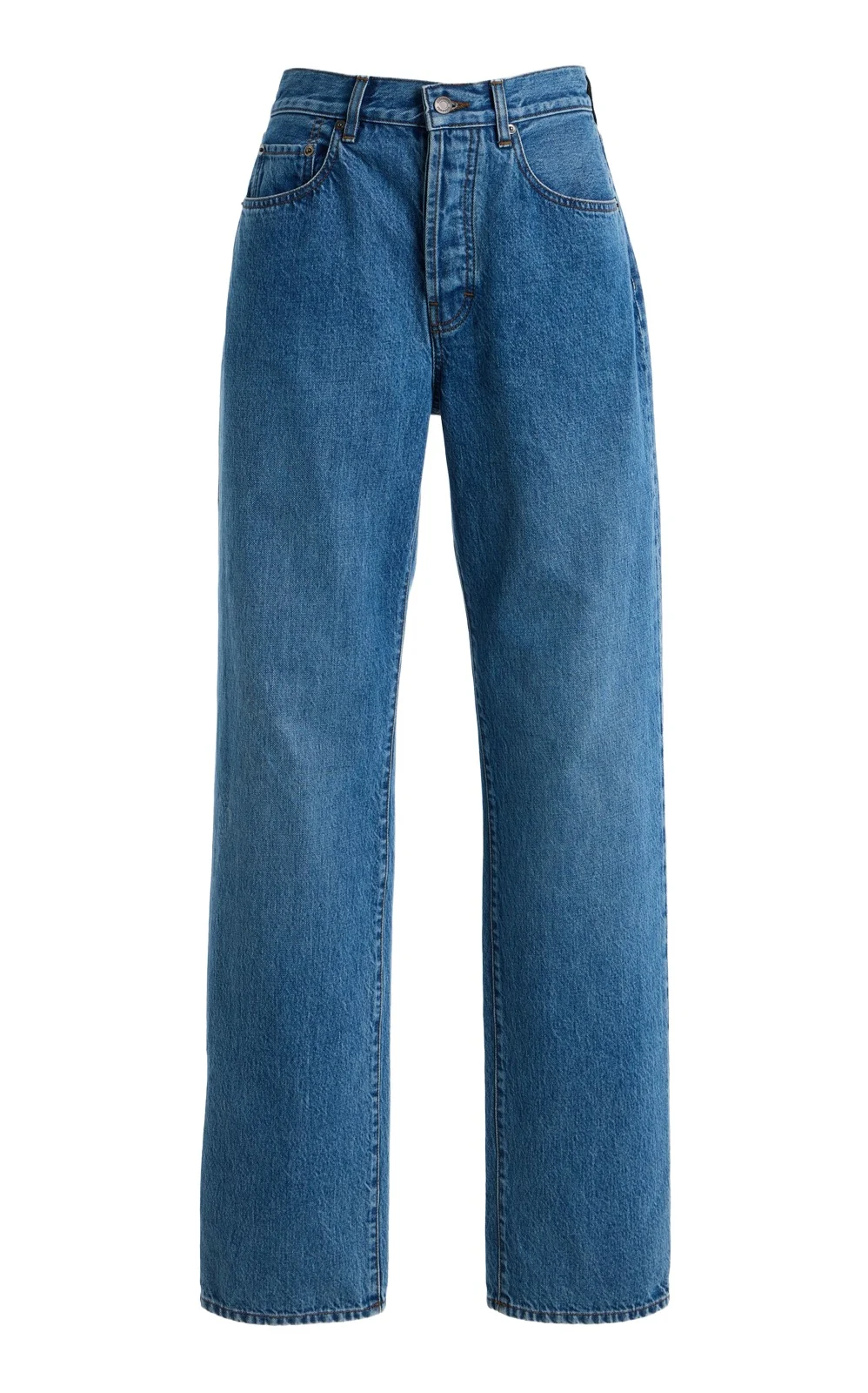 Temple Rigid Mid-Rise Straight-Leg Jeans Temple Rigid Mid-Rise Straight-Leg Jeans