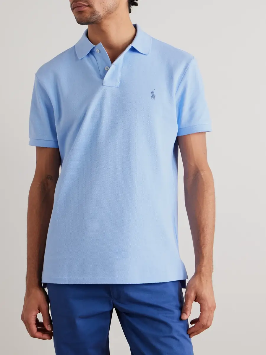 Polo Ralph Lauren Logo-Embroidered Cotton-Jersey Polo Shirt - Men | Thumbnail 3