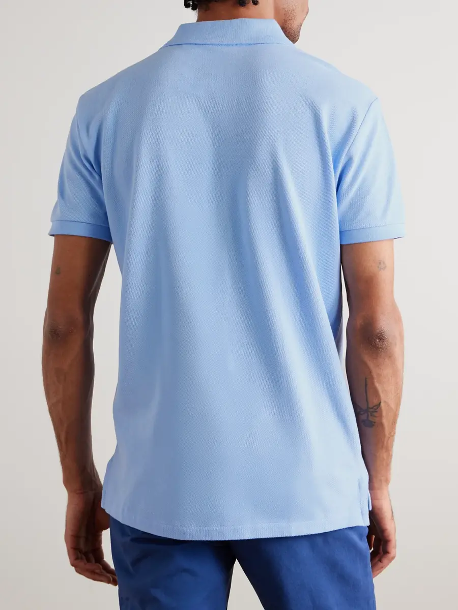 Polo Ralph Lauren Logo-Embroidered Cotton-Jersey Polo Shirt - Men | Thumbnail 4