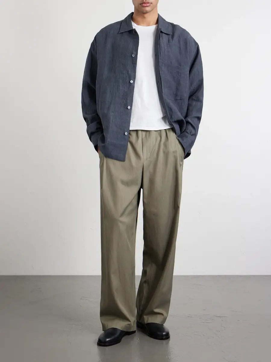 A Kind Of Guise Wewa Wide-Leg Lyocell, Cotton Linen-Blend Trousers - Men | Thumbnail 2 A Kind Of Guise Wewa Wide-Leg Lyocell, Cotton Linen-Blend Trousers - Men | Thumbnail 2