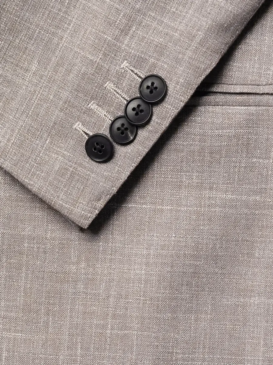 Saman Amel Slim-Fit Basketweave Wool, Silk and Linen-Blend Blazer - Men | Thumbnail 6 Saman Amel Slim-Fit Basketweave Wool, Silk and Linen-Blend Blazer - Men | Thumbnail 6
