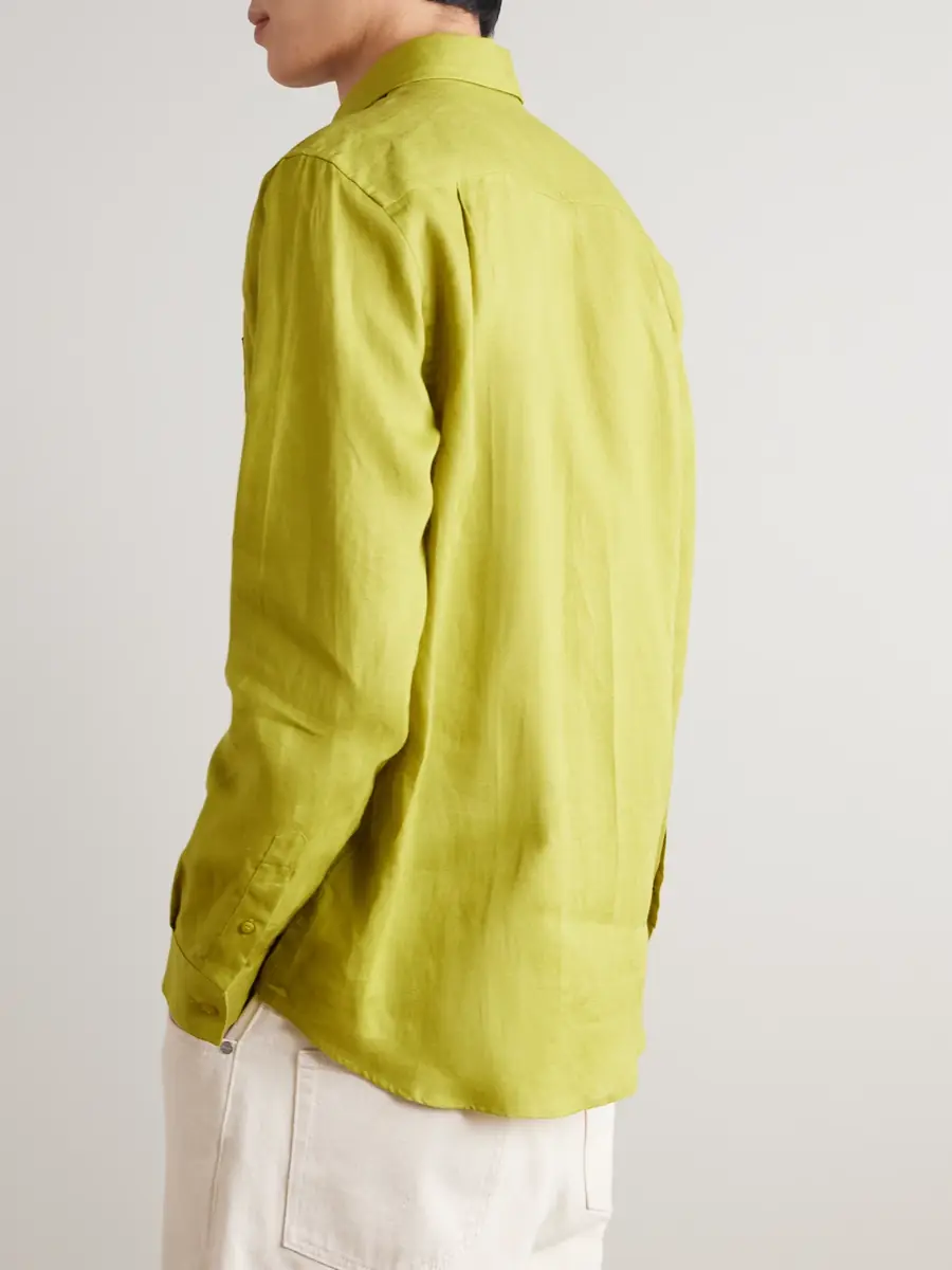 Vilebrequin Caroubis Woven Linen Shirt - Men | Thumbnail 4 Vilebrequin Caroubis Woven Linen Shirt - Men | Thumbnail 4