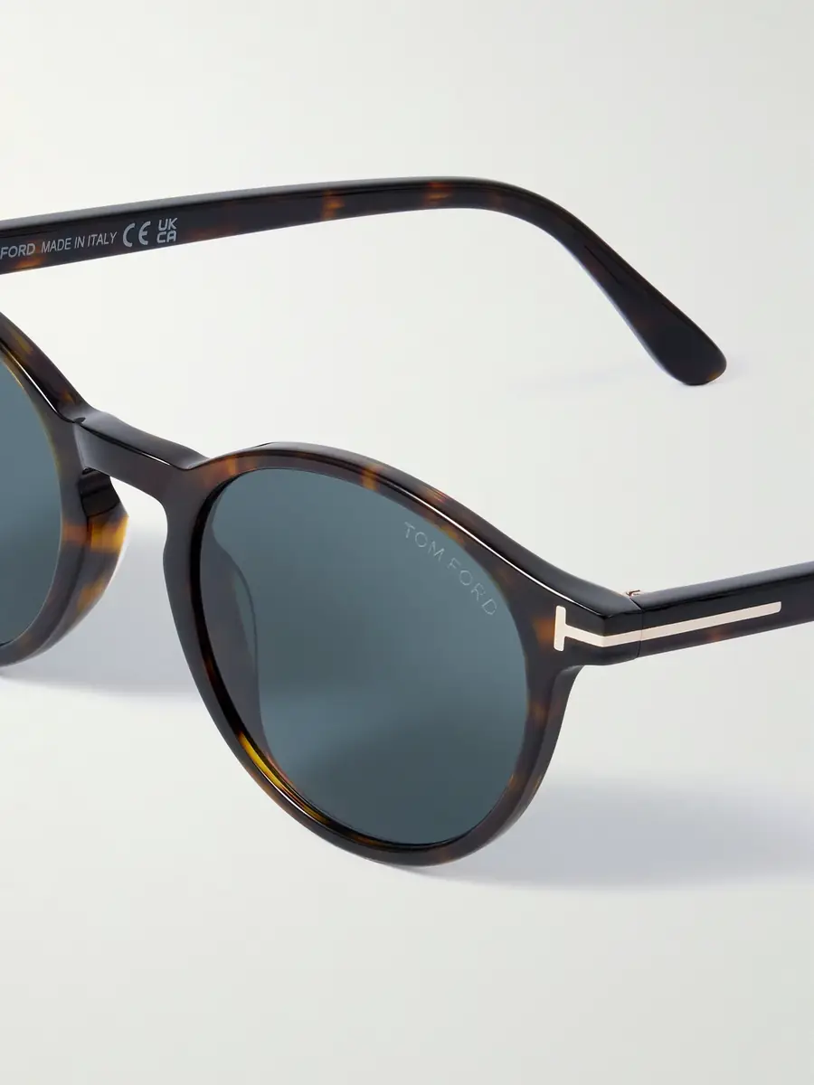 Tom Ford Prescott Round-Frame Tortoiseshell Acetate Sunglasses - Men | Thumbnail 2 Tom Ford Prescott Round-Frame Tortoiseshell Acetate Sunglasses - Men | Thumbnail 2