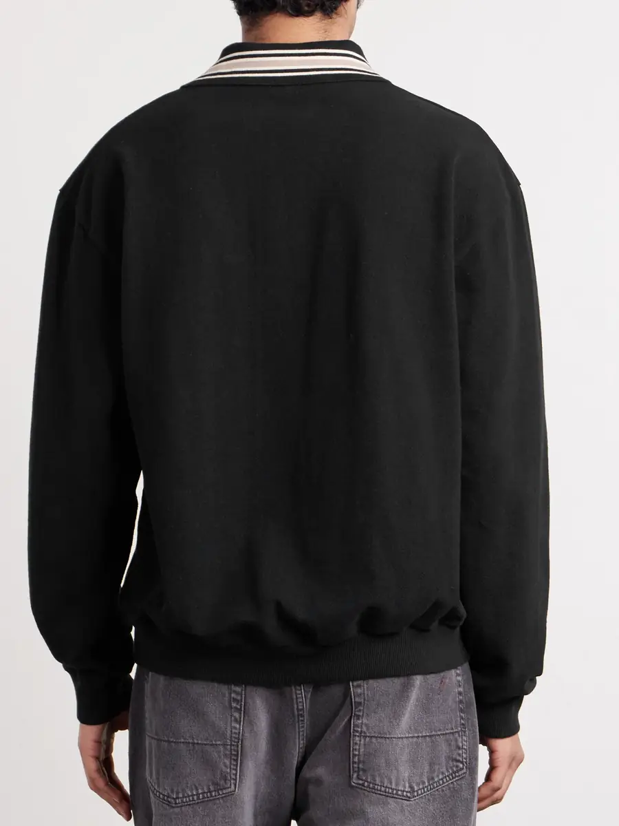 KAPITAL Box Striped Embroidered Cotton-Piqué Polo Shirt - Men | Thumbnail 4 KAPITAL Box Striped Embroidered Cotton-Piqué Polo Shirt - Men | Thumbnail 4
