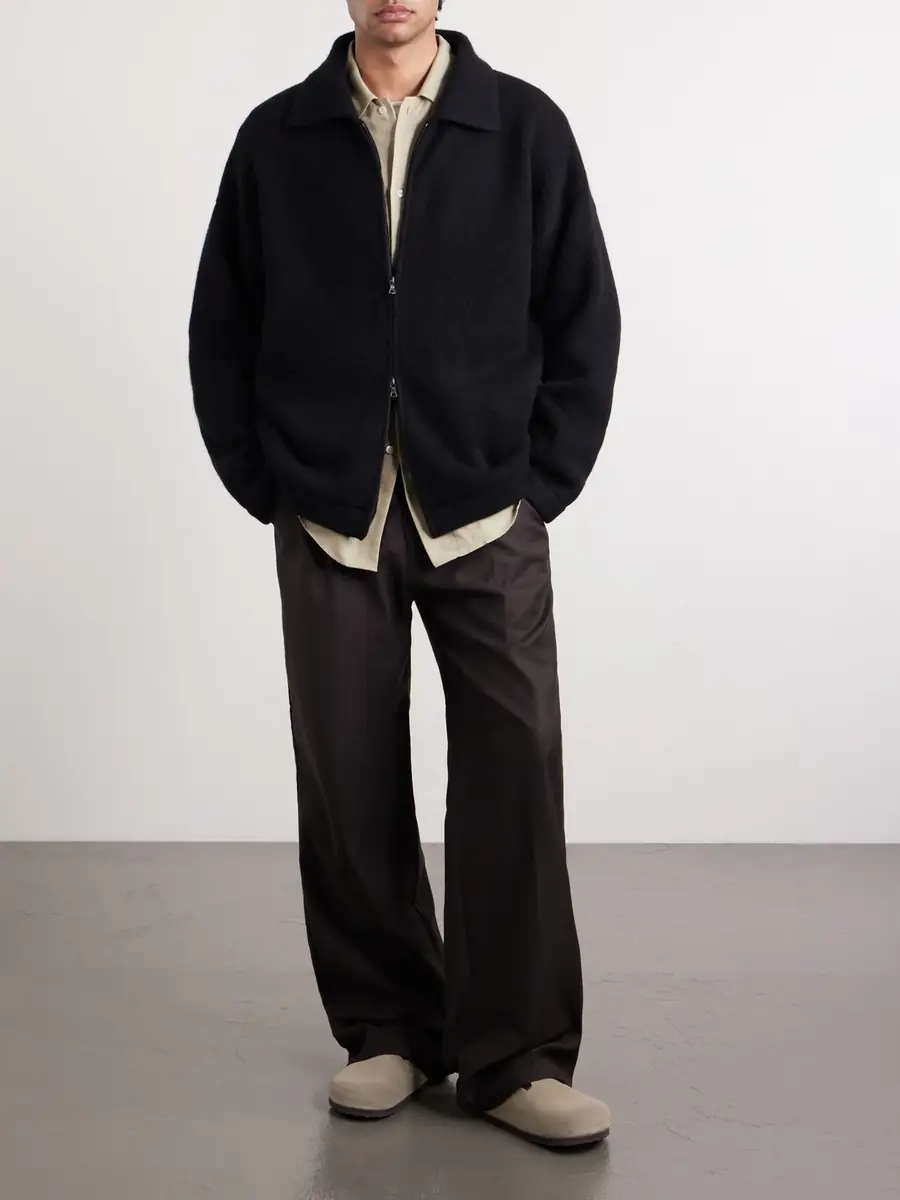 The Elder Statesman Hunter Cashmere Zip-Up Sweater - Men | Thumbnail 2 The Elder Statesman Hunter Cashmere Zip-Up Sweater - Men | Thumbnail 2