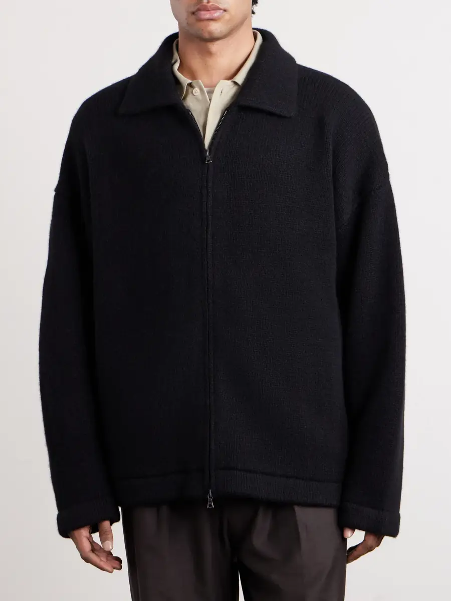 The Elder Statesman Hunter Cashmere Zip-Up Sweater - Men | Thumbnail 3 The Elder Statesman Hunter Cashmere Zip-Up Sweater - Men | Thumbnail 3