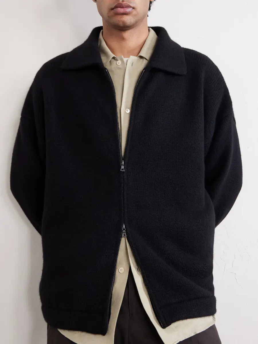 The Elder Statesman Hunter Cashmere Zip-Up Sweater - Men | Thumbnail 5 The Elder Statesman Hunter Cashmere Zip-Up Sweater - Men | Thumbnail 5