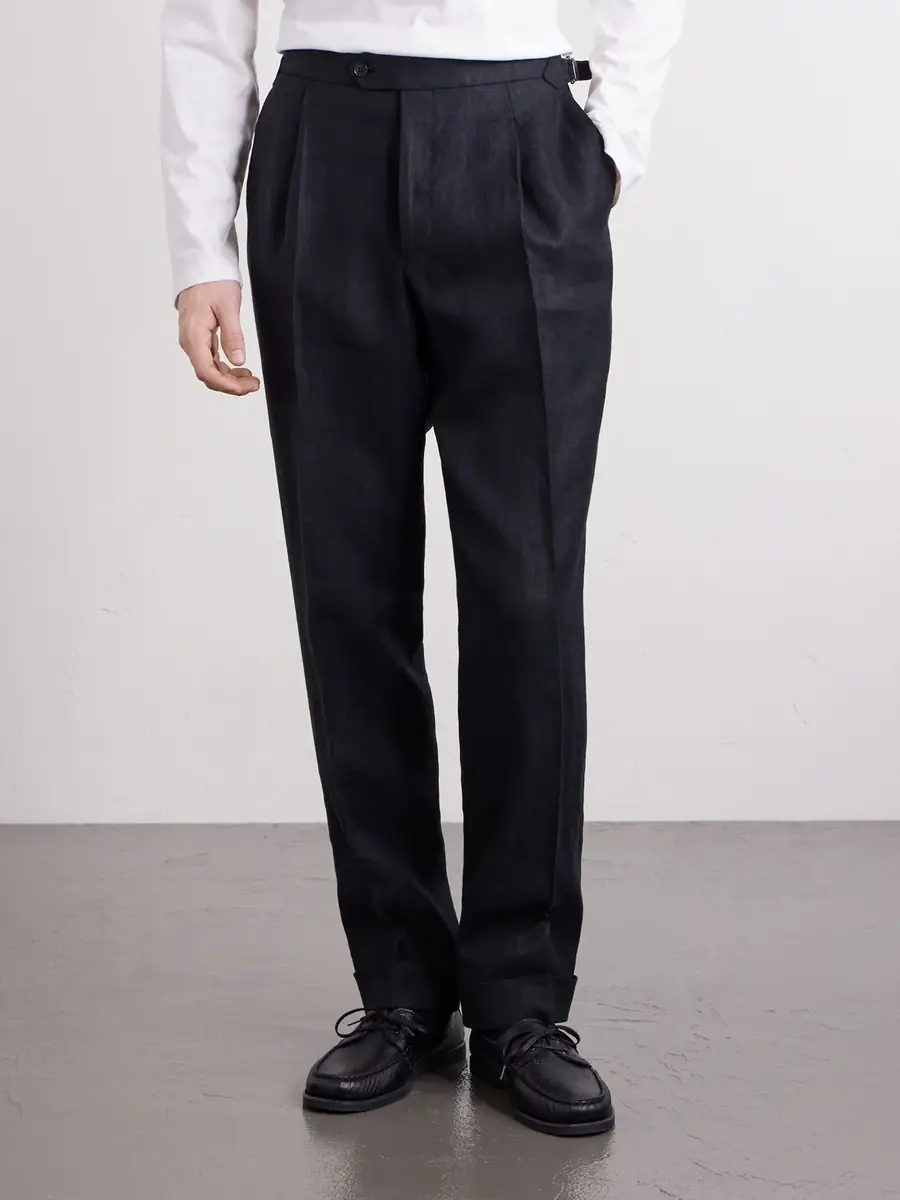 Saman Amel Amie Straight-Leg Linen Suit Trousers - Men | Thumbnail 3 Saman Amel Amie Straight-Leg Linen Suit Trousers - Men | Thumbnail 3