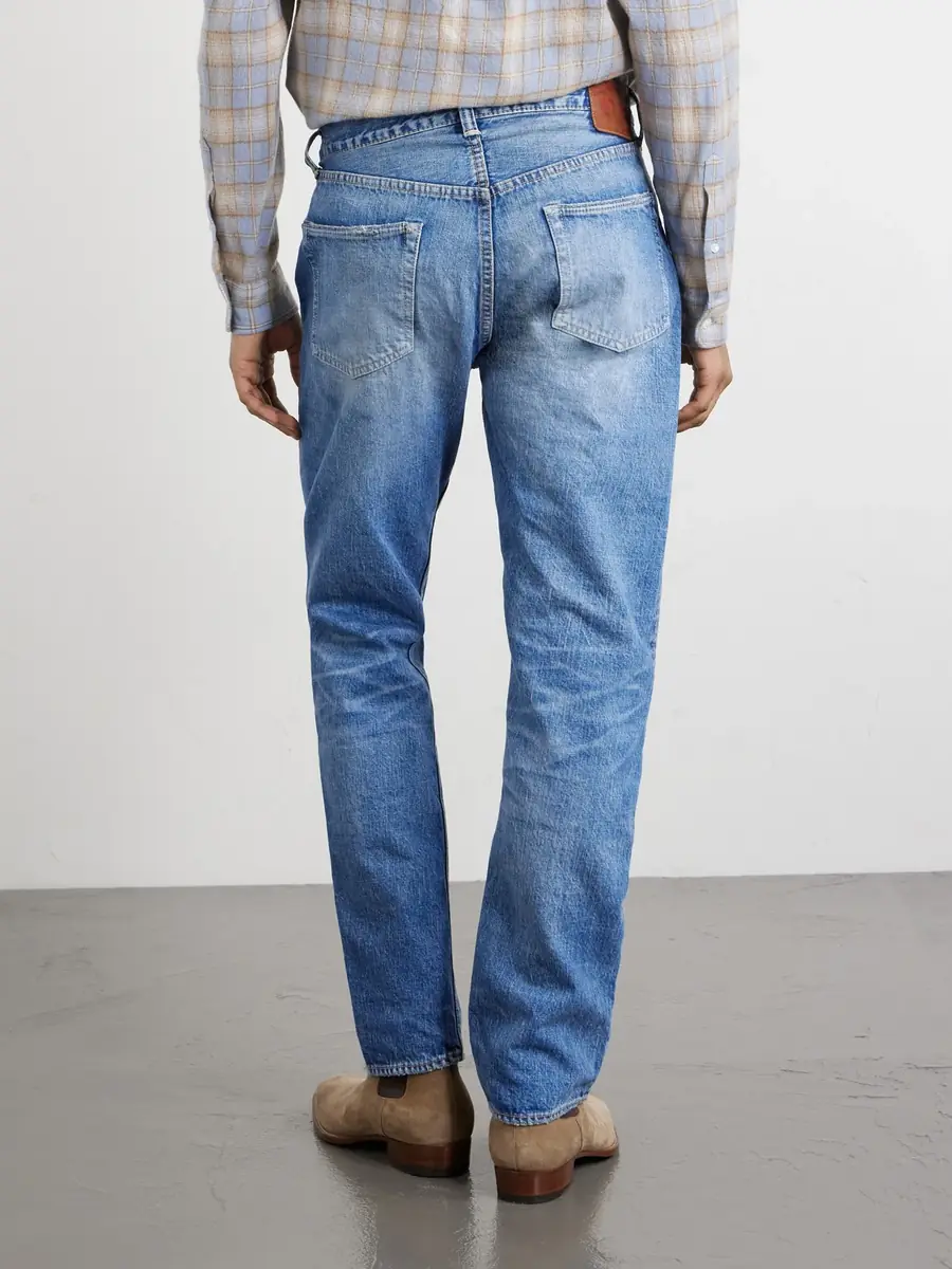FULLCOUNT Dartford 1341-1101 Straight-Leg Distressed Selvedge Jeans - Men | Thumbnail 4 FULLCOUNT Dartford 1341-1101 Straight-Leg Distressed Selvedge Jeans - Men | Thumbnail 4