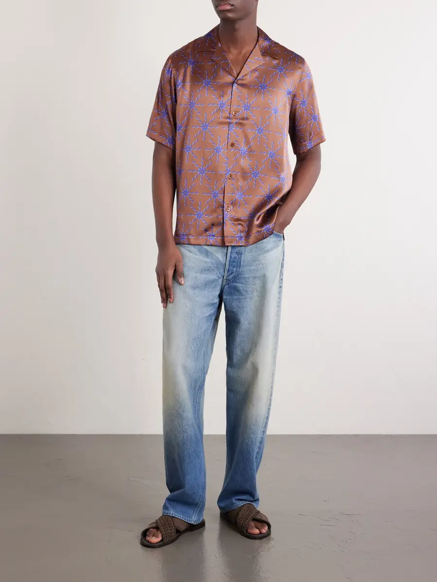 Frescobol Carioca Roberto Printed Silk Shirt - Men | Thumbnail 2 Frescobol Carioca Roberto Printed Silk Shirt - Men | Thumbnail 2